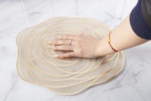 Wasbare Placemats Rozenbloem Indoor & Outdoor Tafel Placemats Hittebestendige Antislip <span class=keywords><strong>Plastic</strong></span> Eettafel Decoraties - Product Image 5