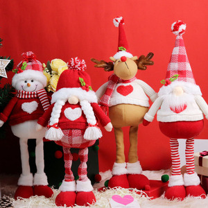 Nuova Bambola Natalizia Telescopica in Peluche Lavorata a Maglia per Decorazioni Natalizie e Vetrine - Product Image 4