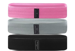 สายรัดสะโพกแบบวงกลม สำหรับออกกำลังกายกล้ามเนื้อสะโพกและก้น ลายพิมพ์ผ้า สำหรับออกกำลังกายที่บ้าน - Product Image 3