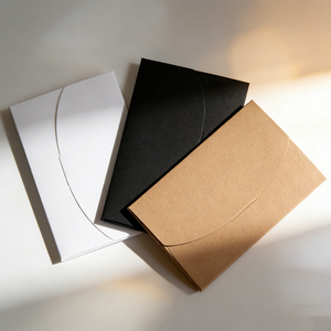 <span class=keywords><strong>Caja</strong></span> <span class=keywords><strong>de</strong></span> Papel Kraft Retro Gruesa, Ecológica y Reutilizable, para Guardar Tarjetas Postales, Color Negro - Product Image 6