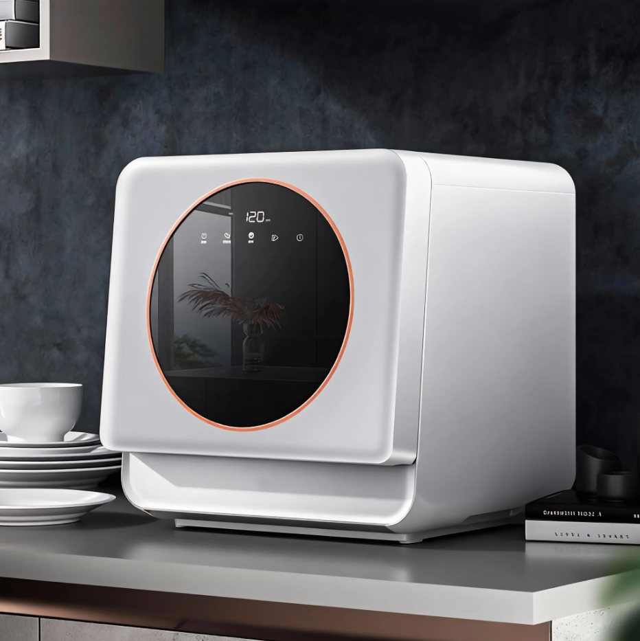 Home and Hotel Automatic Tabletop Dishwasher Portable Mini Smart Dishwasher Countertop Machine Electric Power Source Small Size