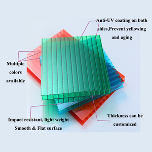 Toute taille de coupe ignifuge coloré Policarbonato <span class=keywords><strong>alvéolaire</strong></span> feuille de 10mm - Product Image 3