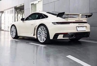 Kit carrosserie pour Porsche 911 992 en fibre de carbone modifiée : Lame avant, Lame aérodynamique avant, Jupes latérales, Lame arrière, Aileron arrière
