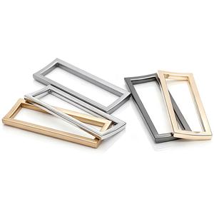 Anneaux en alliage de zinc rectangulaires classiques, robustes et tendance, pour accessoires de sacs à main et quincaillerie de bagages, vente en gros - Product Image 4