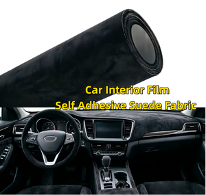 Filme Adesivo de Camurça Sintética para Interior Automotivo - Adesivo Elástico para Artesanato DIY - Product Image 1