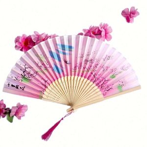 Éventail à main en bambou personnalisé de haute qualité, style art populaire, avec logo imprimé sur mesure, vente en gros d'usine pour cadeaux d'affaires - Product Image 6