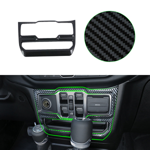 <span class=keywords><strong>Kit</strong></span> de boîtier en Fiber de carbone pour Jeep Wrangler 2018, couvercle accoudoir intérieur, panneau de levage central, accessoires de voiture, noir, 1 paire - Product Image 1