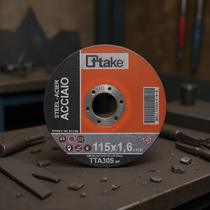 Disco de Corte Abrasivo con Resina TTAKE de 115x1.2 mm para Acero, Hecho en Italia - Product Image 3