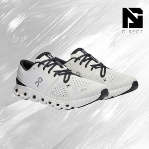 Chaussures de sport de luxe On Cloud X 4 'ivoire noir', respirantes, à lacets, pour la marche et la course - Product Image 2
