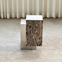 Table d'appoint moderne et artistique en métal, petite table basse pour chambre, villa, hôtel, petit appartement, salon, pour canapé