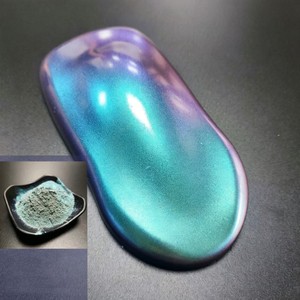 Poudre de mica caméléon |   Pigment de revêtement irisé anti-UV pour résine époxy, slime, fabrication de bougies et fournitures de nail art - Product Image 1