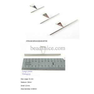 Convertitore per Spilla e Ciondolo in Argento 925 Beadsnice, Foro 12/19/31mm, 1.4mm e 1.8mm, Venduto Singolarmente - Product Image 5