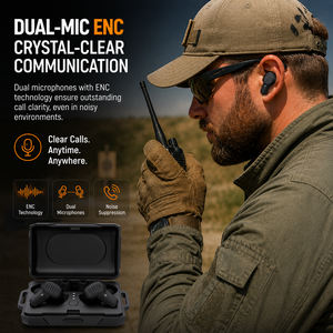 <span class=keywords><strong>Écouteur</strong></span>s tactiques Bluetooth à réduction de bruit élevée (NRR) pour le tir, protection auditive sans fil pour la chasse et le stand de tir - Vente en gros - Product Image 4
