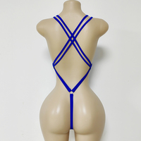 Justaucorps de Danse Personnalisé en Nylon Pièce Unique, Orné de Strass AB Dorés, Bodys Sexy pour Femmes, Tenue de Scène de Bal et Spectacles