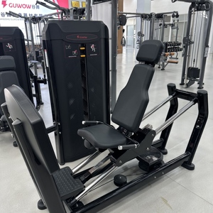 Máquina de prensa de piernas sentado con carga de placas para gimnasio, equipo de fitness para entrenamiento de fuerza de piernas - Product Image 3