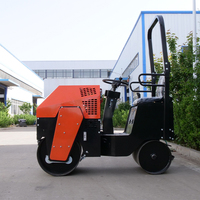 FYL860 Offre Spéciale double tambour hydraulique petit 800kg route rouleau compacteur bouton vibration control par essence diesel moteur