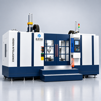 Nouveau centre d'usinage horizontal CNC industriel robuste BT50 avec magazine à 24 outils, haute productivité, moteur