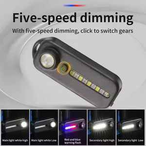 Feu arrière de vélo LED rechargeable IP65, charge de type C, portable, clip de stylo, sécurité de patrouille, avertissement, lampe de travail - Product Image 3