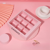 Boîte à bonbons et chocolats pour la Saint-Valentin avec logo personnalisé, élégante, réfléchie, écologique, biodégradable, rose, boîte cadeau