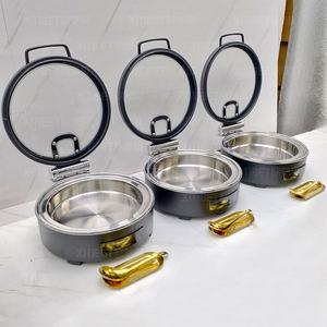 Nouveaux réchauds de <span class=keywords><strong>buffet</strong></span> en acier inoxydable, design innovant, 6L, équipement de maintien au chaud des aliments sur table, électrique 600W, tension universelle - Product Image 5