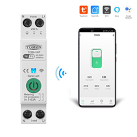 Disjoncteur intelligent WiFi TUYA TOMZN 63A avec protection contre les surintensités et les sous-tensions, mesure de la puissance, commande à distance sans fil