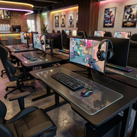 Alas Mouse Kaca Temper Esports untuk Warnet, Grosir, Mendukung Logo Kustom, Tahan Air, Awet, Alas Mouse Gaming