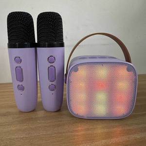 Mới xách tay Microphone mini Karaoke Loa <span class=keywords><strong>Bluetooth</strong></span> ngoài trời với ánh sáng Sản xuất tại Trung Quốc - Product Image 4