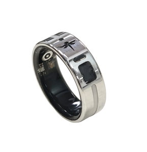 Anillo Inteligente para Monitoreo de Actividad Física |   Grabadora de Voz con IA y Transcripción, de Acero Inoxidable Sólido IP68, con Aplicación para iOS y Android, Ideal para Entrevistas Empresariales - Product Image 1