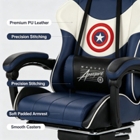Vente directe d'usine, chaise de bureau moderne en cuir PU ergonomique et pivotante avec logo personnalisé, chaise de jeu