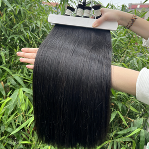 Extensions de cheveux humains vierges vietnamiens droits cuticule alignée sans perte ni enchevêtrement - Product Image 3