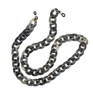 Grand collier plat en acétate acrylique, <span class=keywords><strong>chaîne</strong></span> de <span class=keywords><strong>lunettes</strong></span> de soleil, porte-<span class=keywords><strong>lunettes</strong></span>, grosse <span class=keywords><strong>chaîne</strong></span> de <span class=keywords><strong>lunettes</strong></span>, <span class=keywords><strong>tendance</strong></span> <span class=keywords><strong>2022</strong></span> - Product Image 2