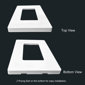 MVAVA CUL認証済み 1/2ギャング ホワイトPC素材 ウォールプレート レセプタクル GFCI WR/TRプラグ 10A 20A 20W PD USB-Cコンセント ウォールスイッチソケット - Product Image 5