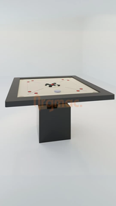 Mesa de Carrom MaiTai de Lujo Moderna con Base de Pedestal, Mesa de Juego Premium para Interiores, para el Hogar o Club - Product Image 4