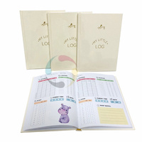 Benutzer definierte A4 A5 A6 Leinen Hardcover Kids Journal Notizbuch mit personal isiertem Logo bedrucktes Papier Pappe Buch umschlag für Notizen