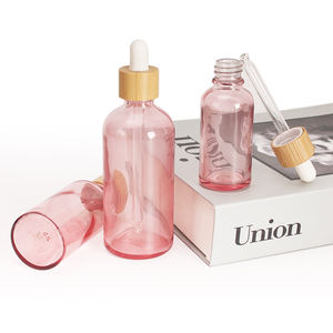 Venta al por Mayor de Botellas de Vidrio Rosa Vacías y Ecológicas de 5ml, 10ml, 15ml, 20ml, 30ml, 50ml y 100ml con Gotero y Tapa de Bambú para Aceites Esenciales - Product Image 6