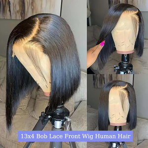 Parrucca Bob Corta in Capelli Umani con Frontale in Pizzo 12 Pollici, 13x4 4x4 HD Trasparente, Parrucche Bob Corte per Donne, 100% Capelli Umani - Product Image 3