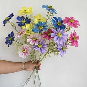 Flores Artificiales Cosmos de Seda Realistas para Decoración de Bodas y Hogar, Arreglos Florales de Interior - Product Image 1