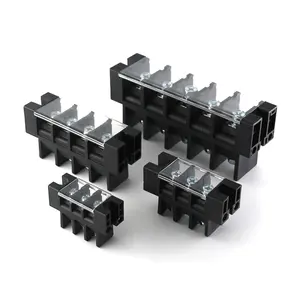 high current barrier modular terminal blocks screw feed through terminal power 13mm 16mm 21mm 27mm ptich black