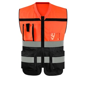 Gilet di Sicurezza Riflettente Cinese per Igiene Urbana/Costruzione Stradale/Edilizia, Miglior Prezzo, Giacca di Sicurezza Multi-tasche, Gilet di Avvertimento - Product Image 3