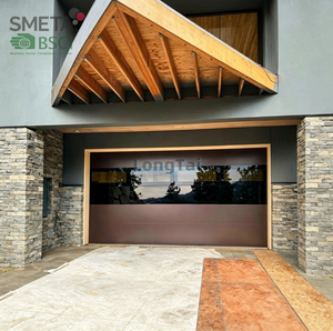 Porte de <span class=keywords><strong>garage</strong></span> plate en aluminium Andexin, matériau de qualité supérieure, texture excellente, résistante au vent, imperméable, économie d'énergie, garages de villas - Product Image 1