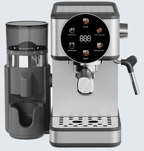 <span class=keywords><strong>Machine</strong></span> à café semi-automatique en acier inoxydable avec broyeur intégré et buse vapeur, pour usage domestique, vente en gros du fabricant - Product Image 3