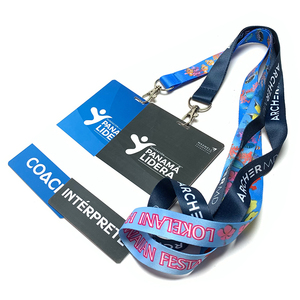 Bán Buôn Khuyến Mại Truy Cập Vượt Qua Dây Buộc Tùy Chỉnh PVC Triển Lãm Sự Kiện Vip Dây Buộc Với ID Huy Hiệu Thẻ Chủ - Product Image 6