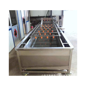 High Quality Commercial Bubble Washer <b>Vegetable</b> Bubble Washer Machine With Roller <b>Brushes</b> for Sale - Product Image 4