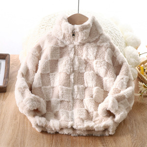 Jaqueta Longa Infantil Forrada com Fleece, Cardigã de Outono Inverno com Zíper e Gola Alta para Meninos e Meninas, Roupas para Bebês - Product Image 4