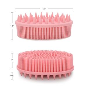 2026 Best verkochte 2-in-1 badshampoo borstel siliconen lichaamscrubber voor douchegebruik uit de categorie sponzen & schuursponsjes - Product Image 3