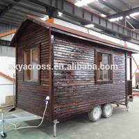 Cabane en bois préfabriquée, mini-maison, camping-car, caravane, maison mobile sur roues