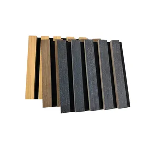 HENGJIU bande de bois polyester panneau insonorisant panneau de placage de bois composite pour murs