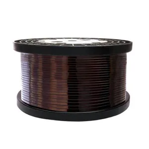 聚缠绕电阻扁线漆包扁铜线低价带状扁平电缆矩形铝