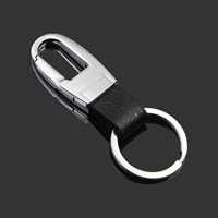 Porte-clés en cuir PU promotionnel, porte-clés en acier inoxydable à sublimation, logo de voiture personnalisé, porte-clés en métal, porte-clés en cuir