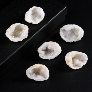 Bán buôn chữa bệnh đá tự nhiên rõ ràng thạch anh geode cụm Chất lượng cao nguyên tinh thể trắng Agate geode cụm để trang trí - Product Image 6